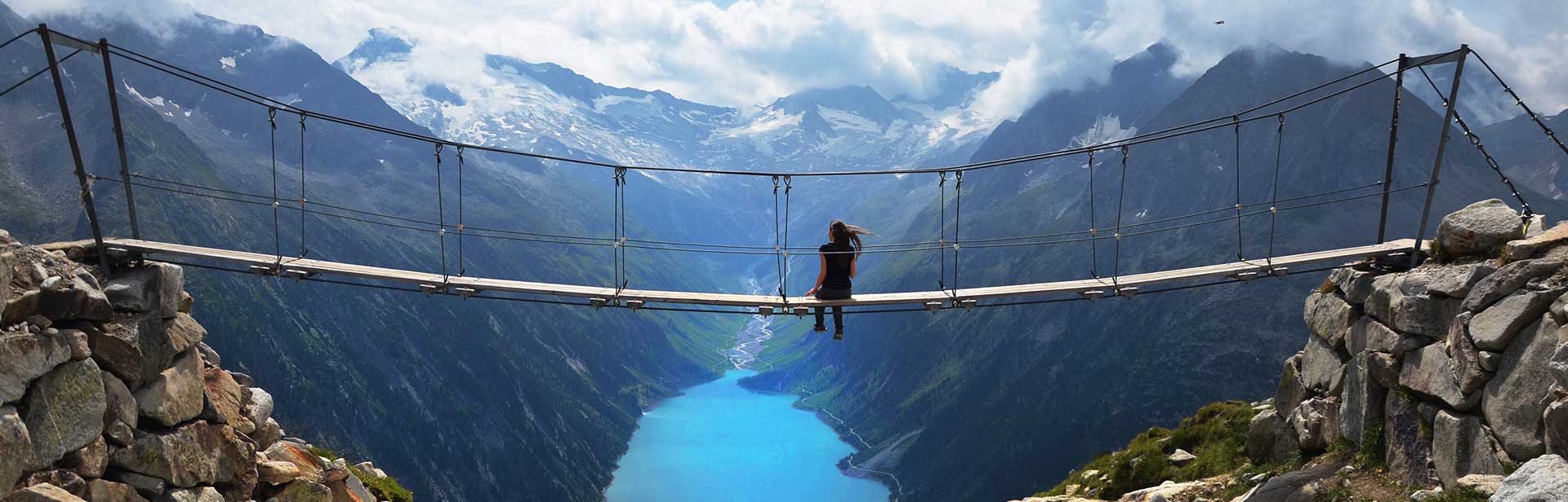 Brücke in den Zillertaler Alpen